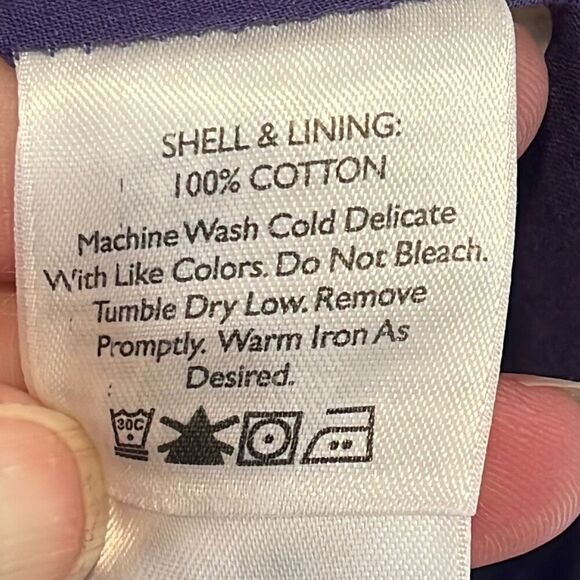 Eddie Bauer Cotton Print Dress Size 6 - Picture 5 of 5